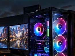 Custom PC equipment illustration